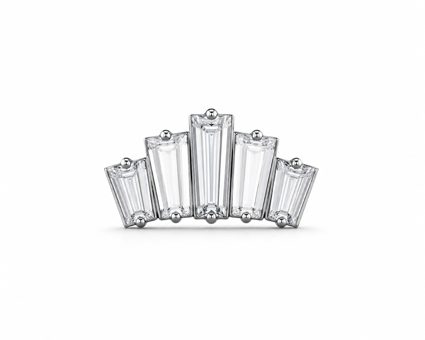 Baguette Circones blancos Titanio ASTM F136