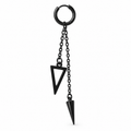 Argolla con colgante spike y triangulo